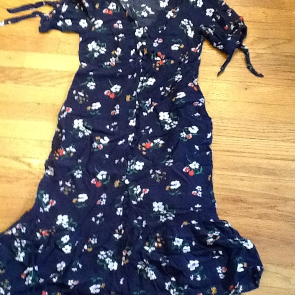 Maeve Navy Floral Max from Anthropologie